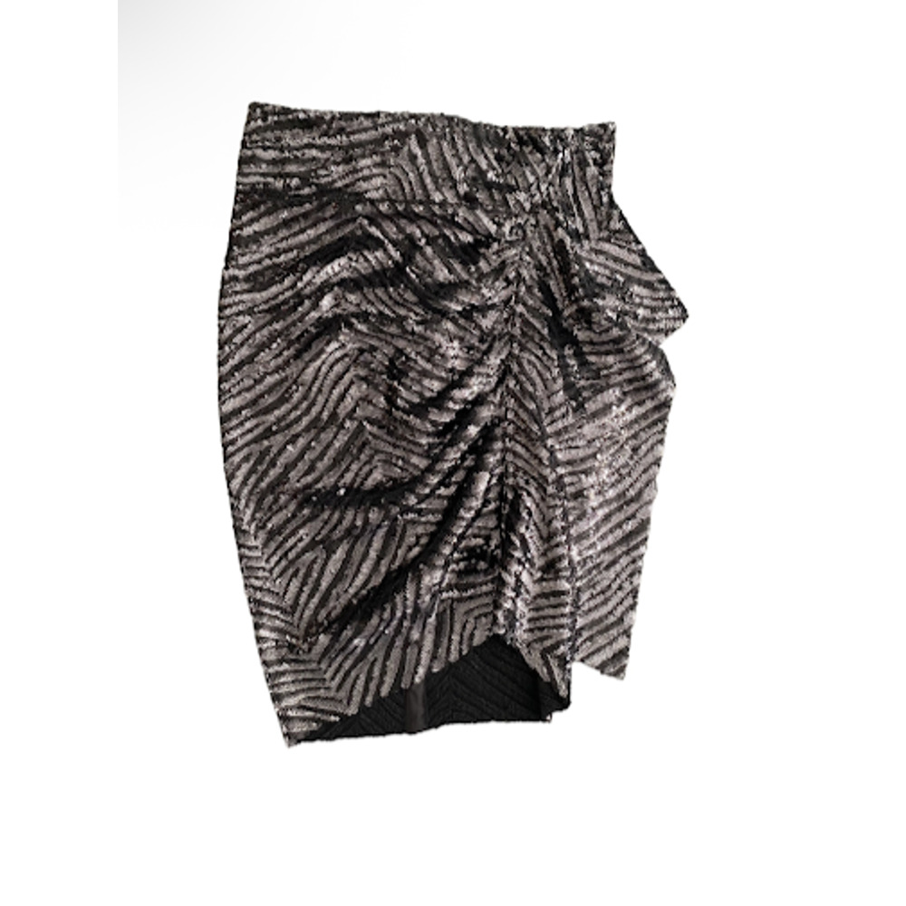 NWT IRO Saria Sequin Ruched fabric detail on side size 40 US 8